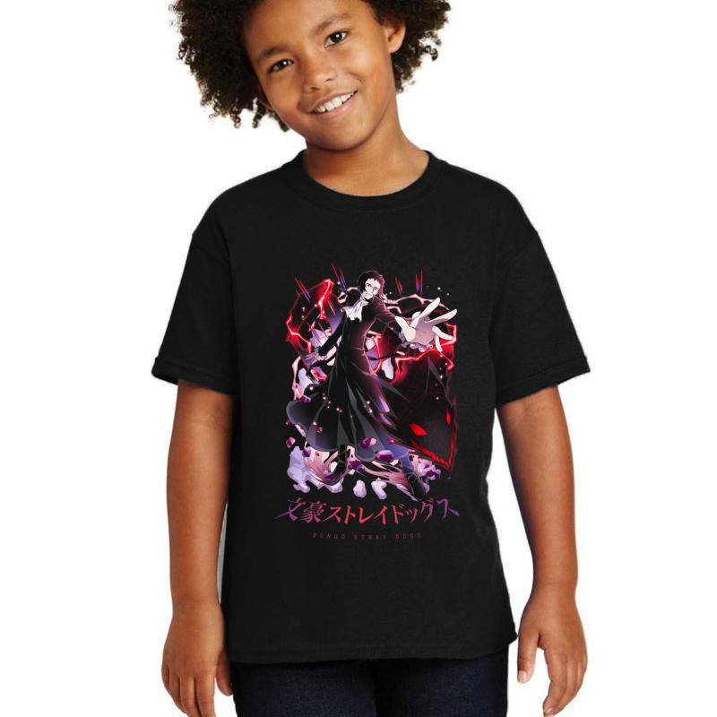 Akutagawa Ryonosuke Bsd Youth T-Shirt Boy Black