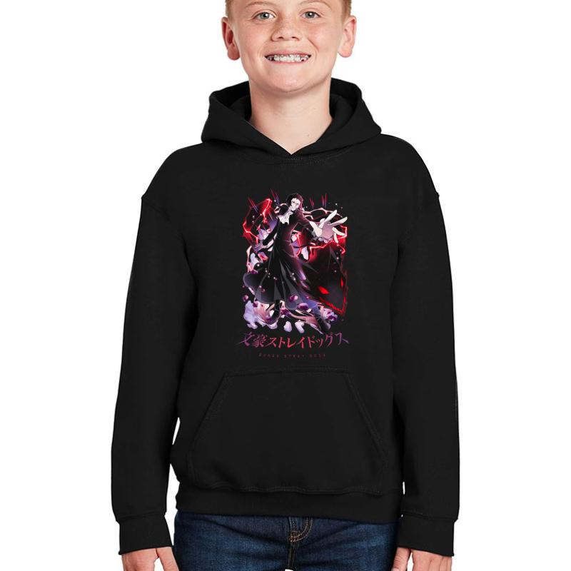 Akutagawa Ryonosuke Bsd Youth Hooded Sweatshirt Boy Black