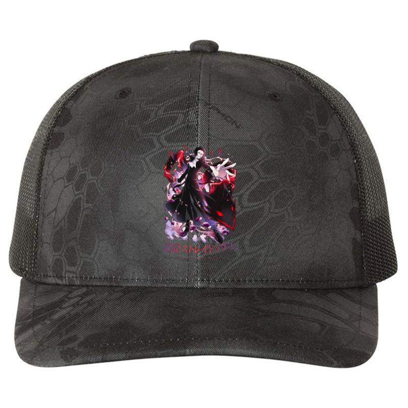 Akutagawa Ryonosuke Bsd Richardson Premium Trucker Snapback Cap  Kryptek Typhon Black