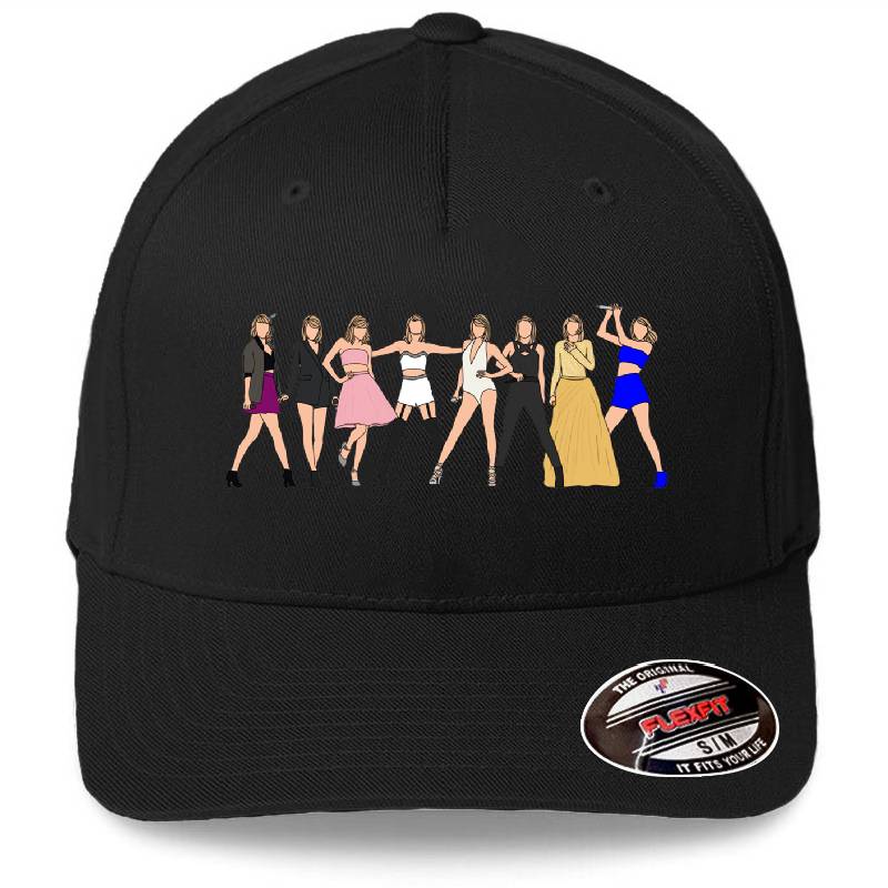 Taylor Swift 1989 Tour Outfits Premium Flat Bill Snapback Caps