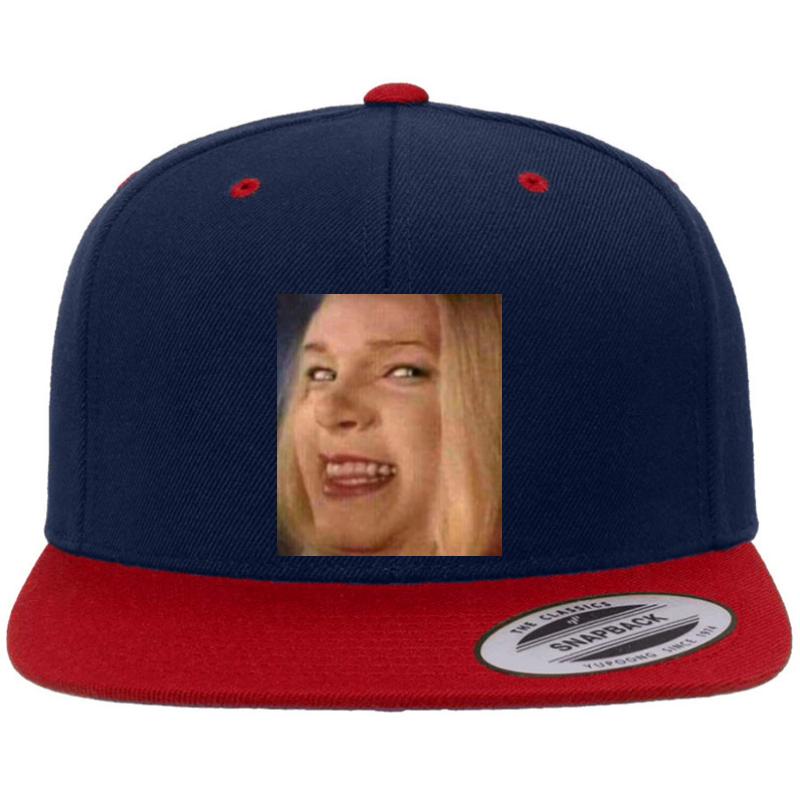 White Chicks Meme Premium Flat Bill Snapback Cap  Navy