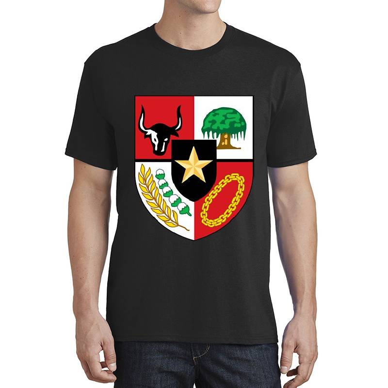 Shield of National Emblem of Indonesia  Premium Flat Bill Snapback Caps