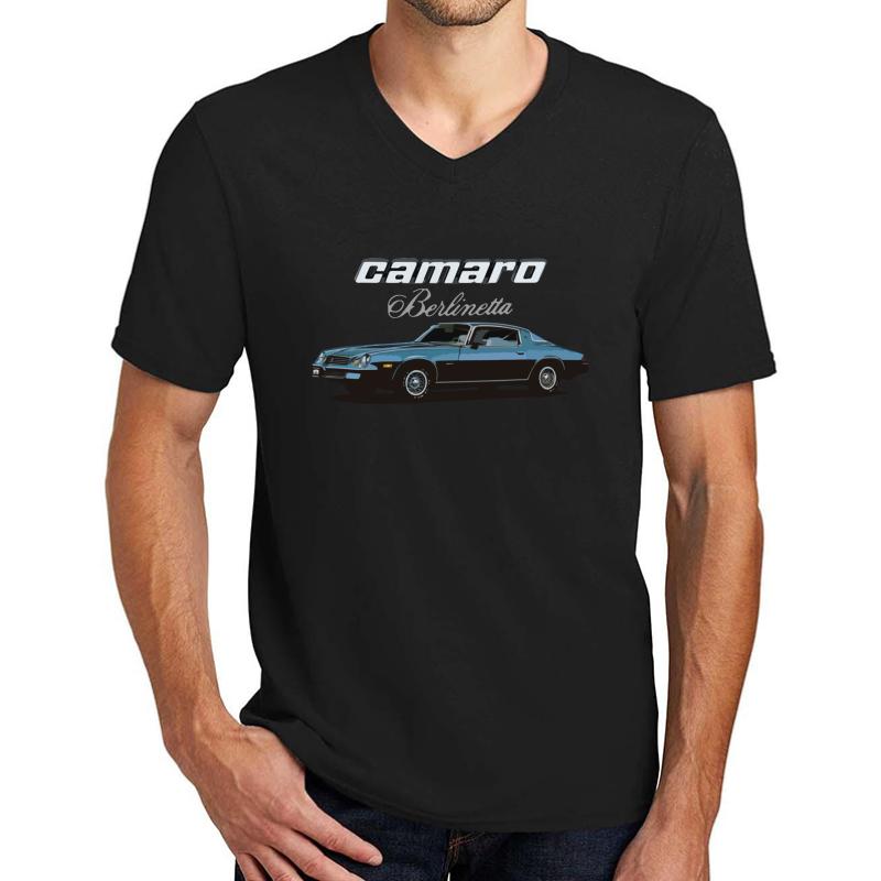 1979 Camaro Berlinetta Coupe Unisex V-Neck T-Shirt Men Black