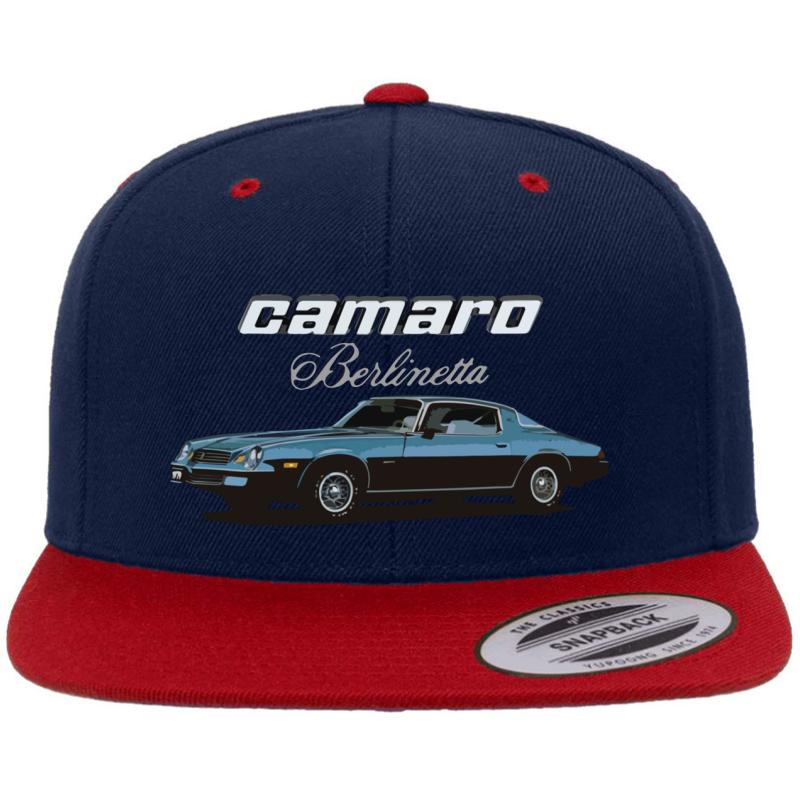 1979 Camaro Berlinetta Coupe Premium Flat Bill Snapback Cap  Navy