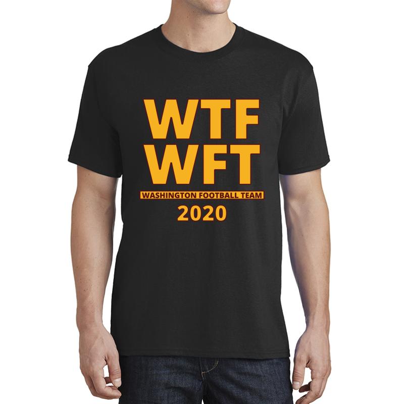 Wtf Wft Washington Football Team 2020 Black  Unisex T-Shirt Men Black