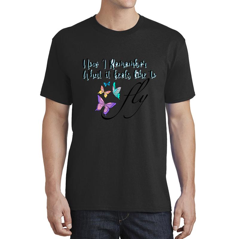 You Give Me Butterflies Unisex T-Shirt Men Black