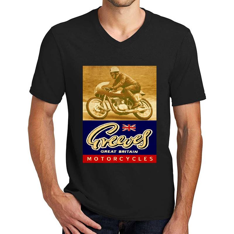Greeves Vintage Motorcycles England Premium Flat Bill Snapback Caps
