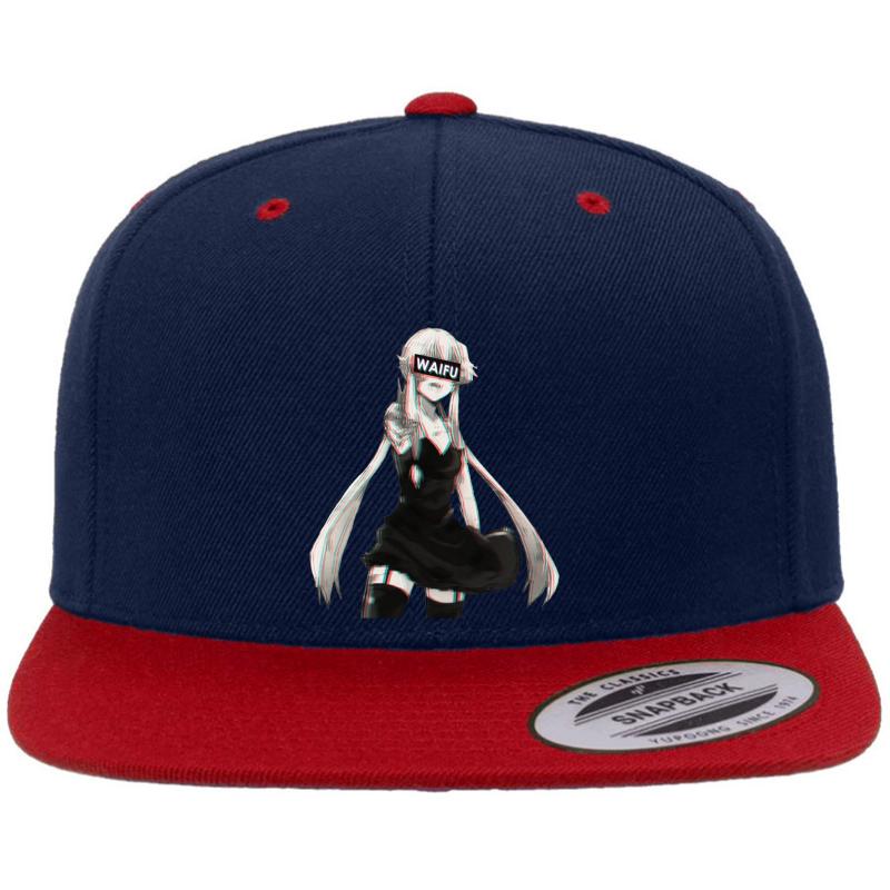 Yuno Gasai Premium Flat Bill Snapback Cap  Navy