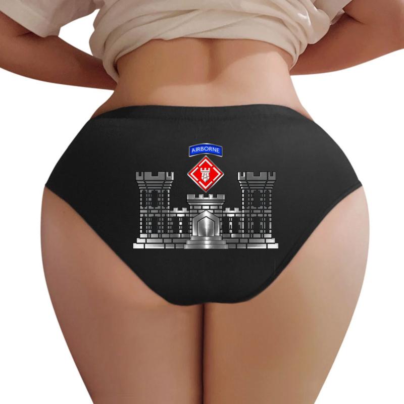 20Th Engineer Brigade-Airborne Castle Women Underwear Panties Women Black