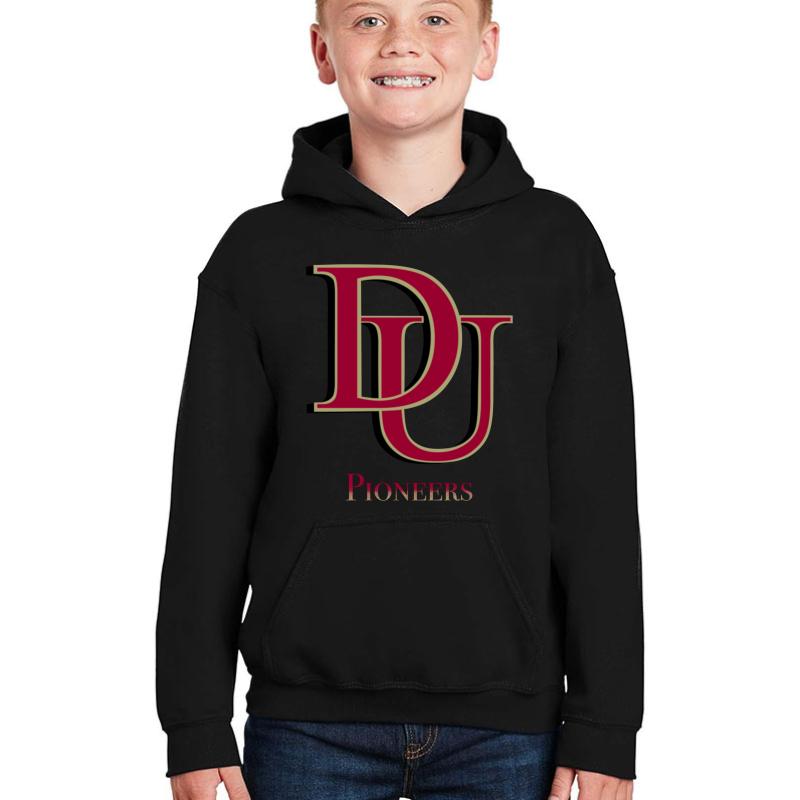 University Of Denver Youth Hooded Sweatshirt Boy Black