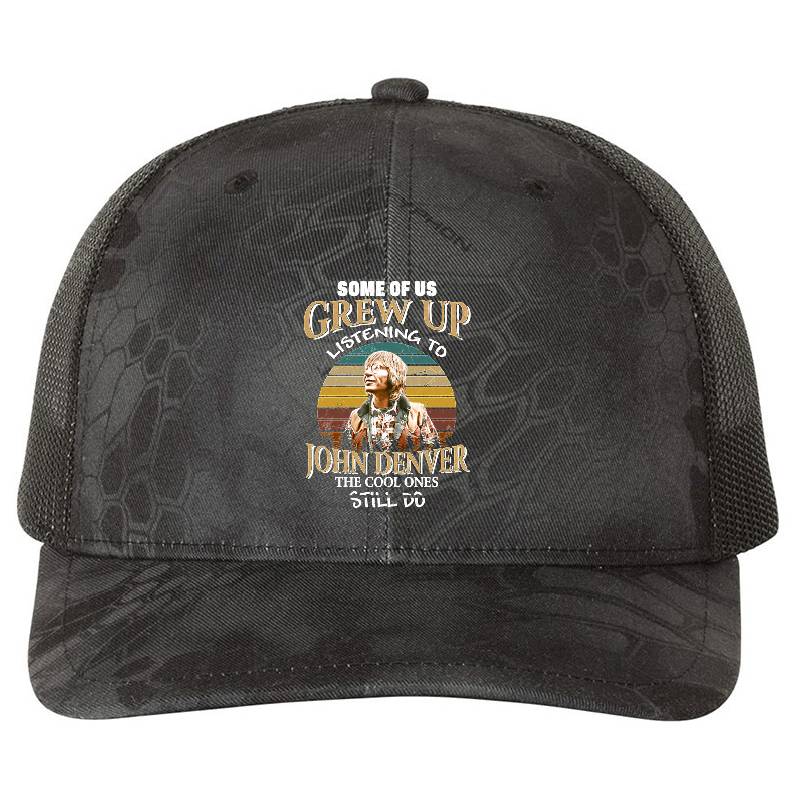 Some Of Us Grew Up Listening To John Denver Premium Flat Bill Snapback Caps