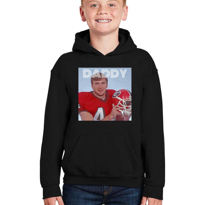 Uga Kirby Smart Daddy Youth Hooded Sweatshirt Boy Black