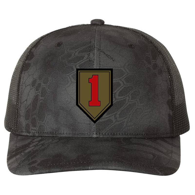 Big Red One - 1St Infantry Division Premium Flat Bill Snapback Caps