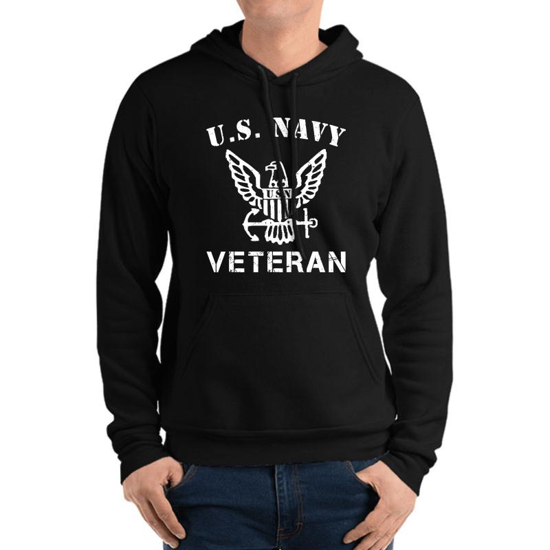 United States Navy Veteran - Us Navy Veteran Unisex Hooded Sweatshirt Men Black