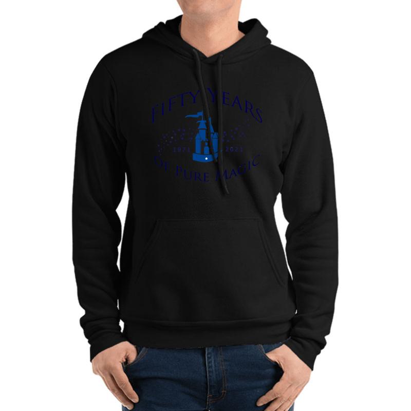 50 Years Of Pure Magic Walt Disney World 50Th Anniversary  Unisex Hooded Sweatshirt Men Black