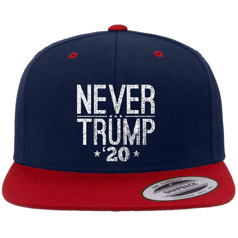 Vintage Distressed Never Trump '20 2020 Funny Anti-Trump Gear Richardson Premium Trucker Snapback Caps