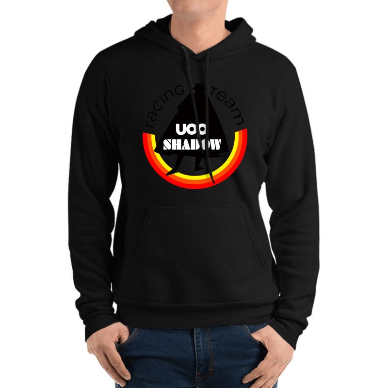 Uop Shadow Racing Team Retro F1 Logo Unisex Hooded Sweatshirt Men Black