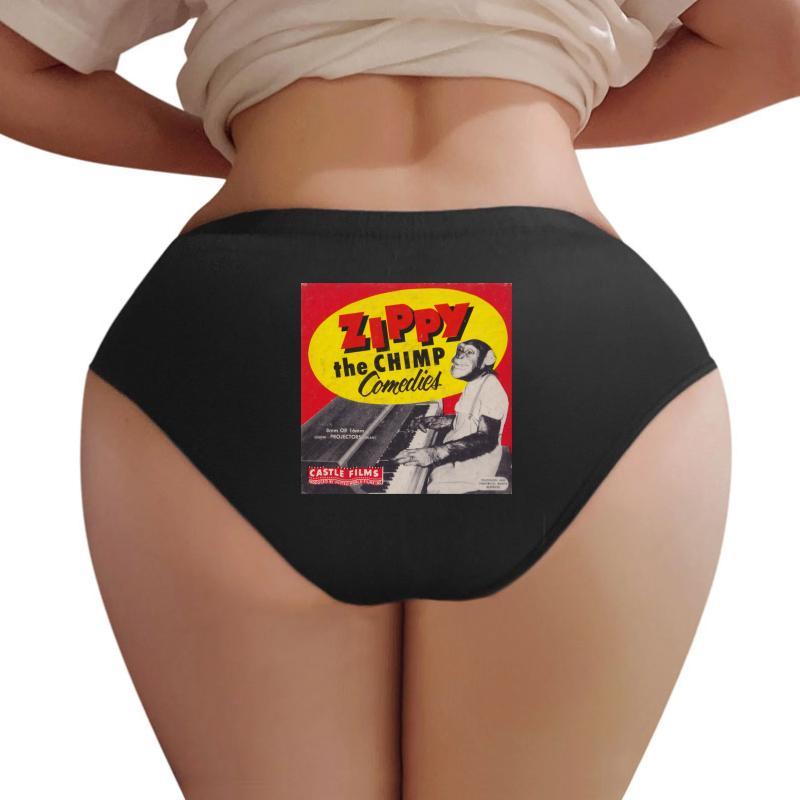 Zippy The Chimp Comedies Castle Films Women Underwear Panties Women Black