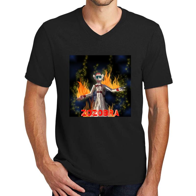 Zozobra; Zoroaster Prayer Unisex V-Neck T-Shirt Men Black