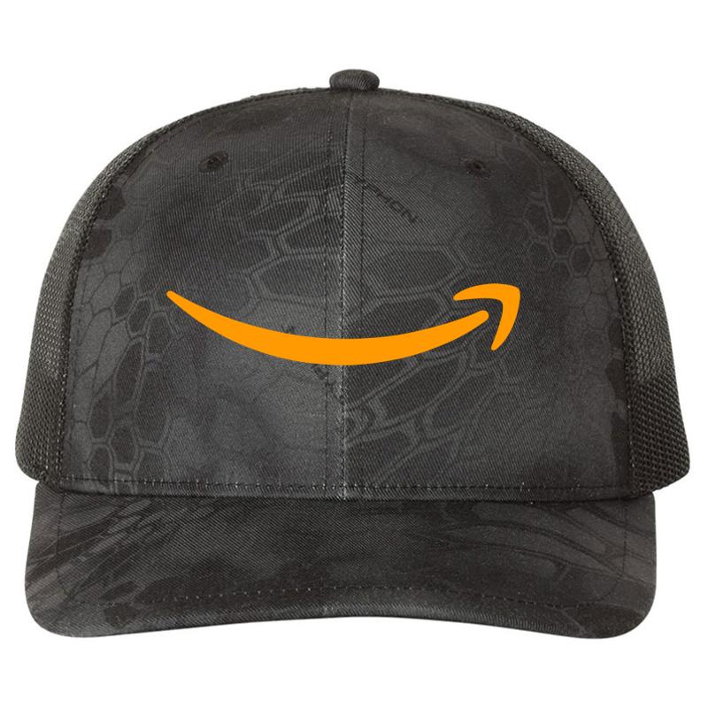 Amazon Employee Richardson Premium Trucker Snapback Cap  Kryptek Typhon Black