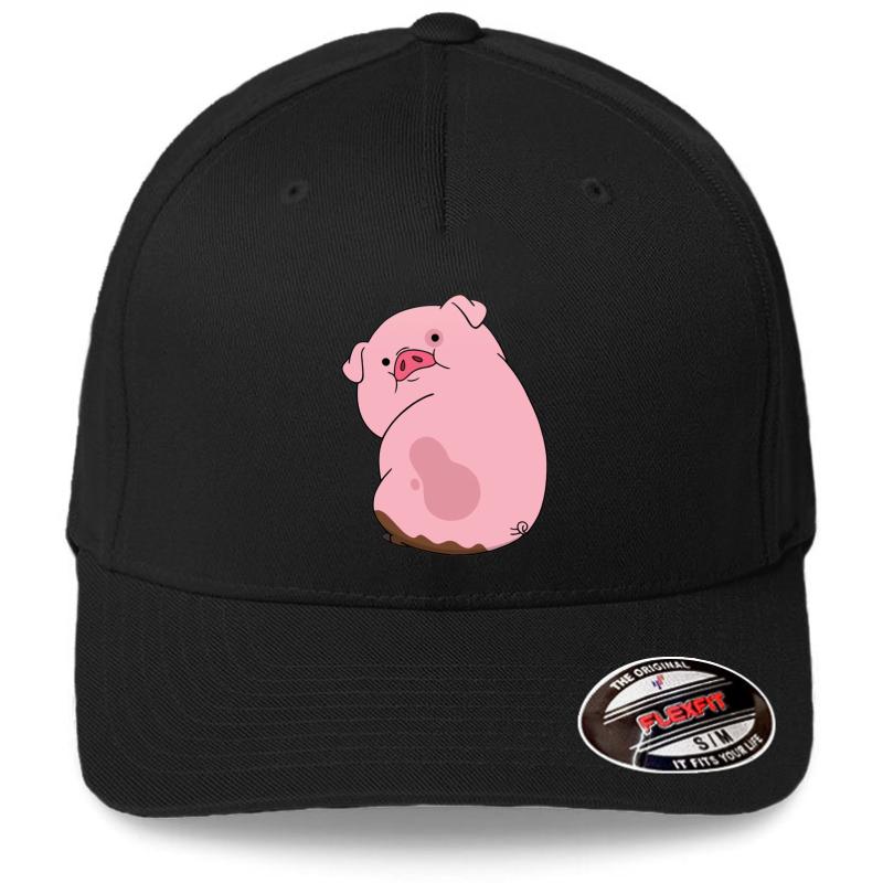 Waddles Flexfit Baseball Cap  Black