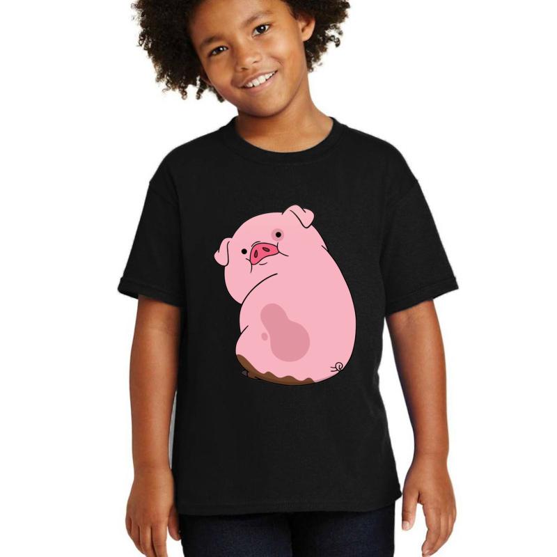 Waddles Youth T-Shirt Boy Black