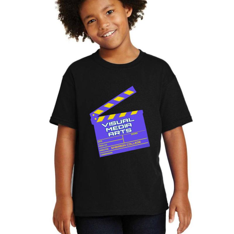 Visual Media Arts Emerson College Youth T-Shirt Boy Black