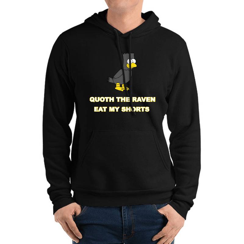 Bart As Edgar Allen Poe Quoth The Raven Eat My Shorts Nevermore Halloween Unisex T-shirts