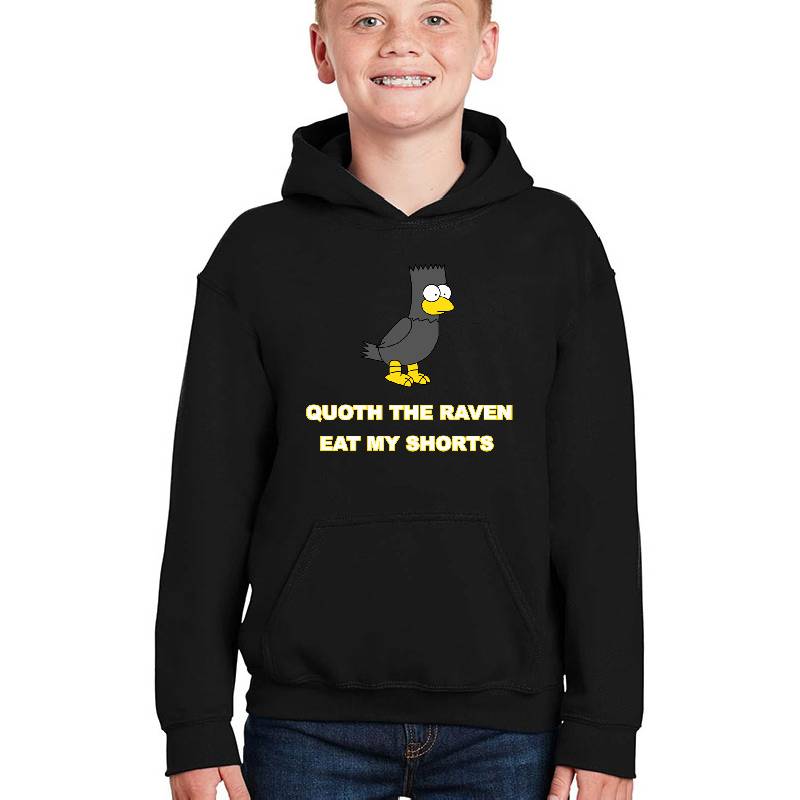 Bart As Edgar Allen Poe Quoth The Raven Eat My Shorts Nevermore Halloween Unisex T-shirts