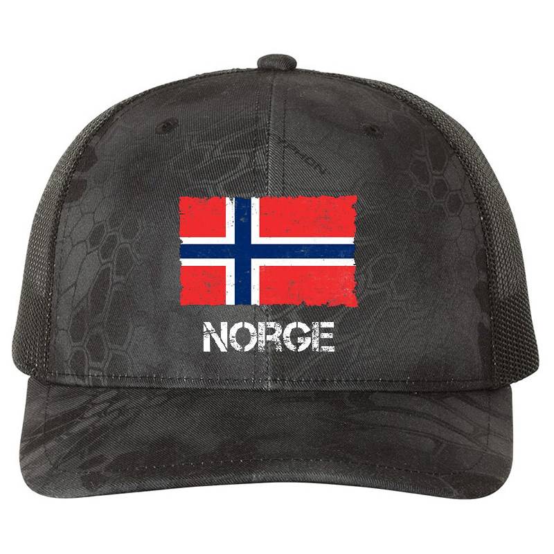 Norge Norway vintage flag used look Youth Hooded Sweatshirts