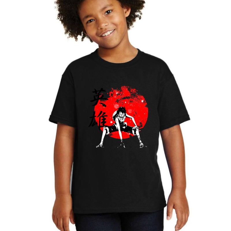 Anime One-Piece Youth T-Shirt Boy Black