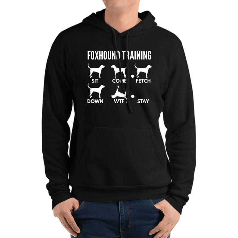 American Foxhound Training Foxhound Tricks Unisex Hooded Sweatshirt Men Black