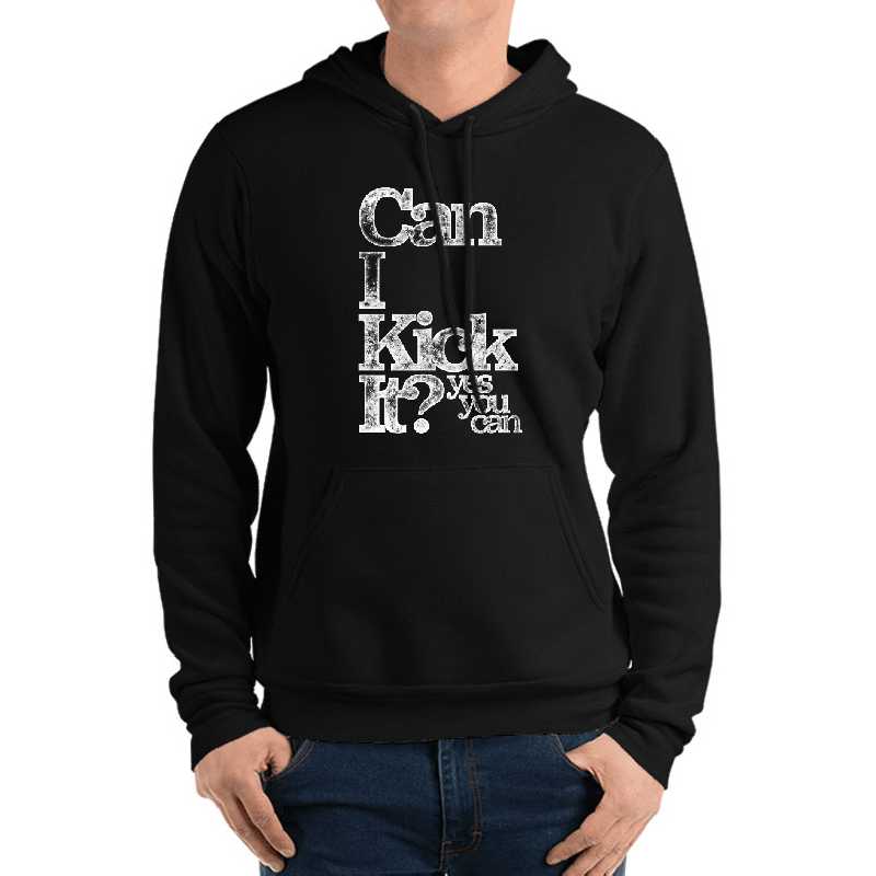 Can I Kick It? Yes You Can! Great Distressed Gift for Old School Hiphop Heads Unisex T-shirts