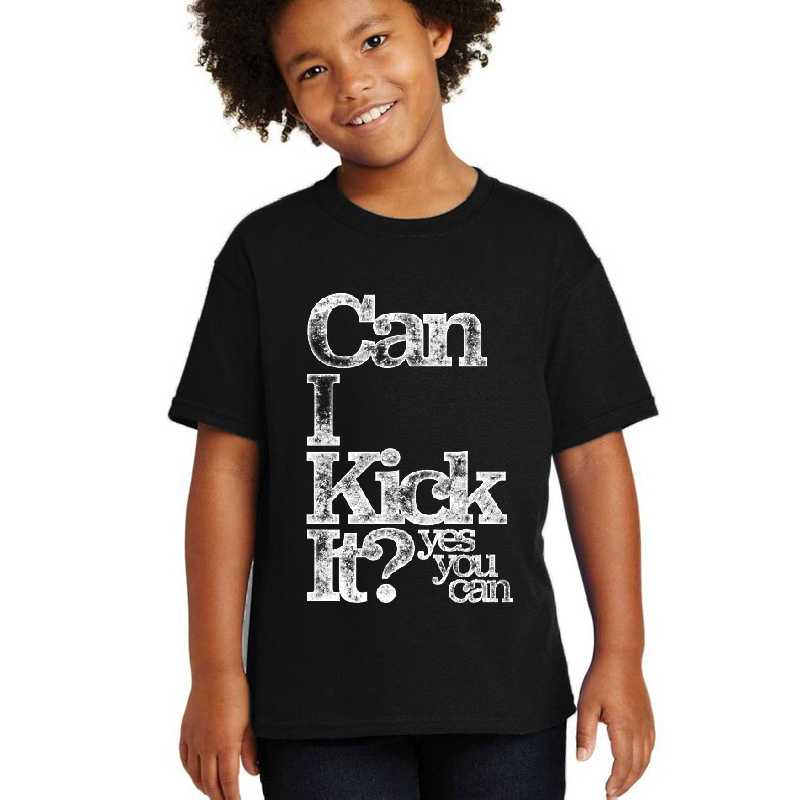 Can I Kick It? Yes You Can! Great Distressed Gift for Old School Hiphop Heads Unisex T-shirts