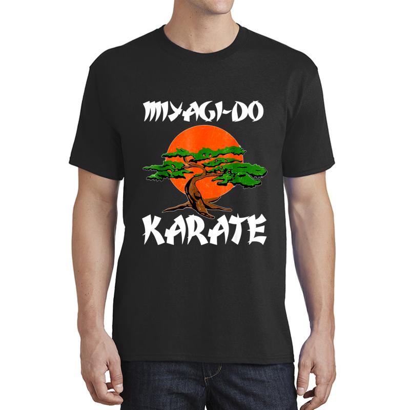 Vintage New Miyagi Do Karate Cool Bonsai Tree Gift Youth T Shirt Unisex T-Shirt Men Black