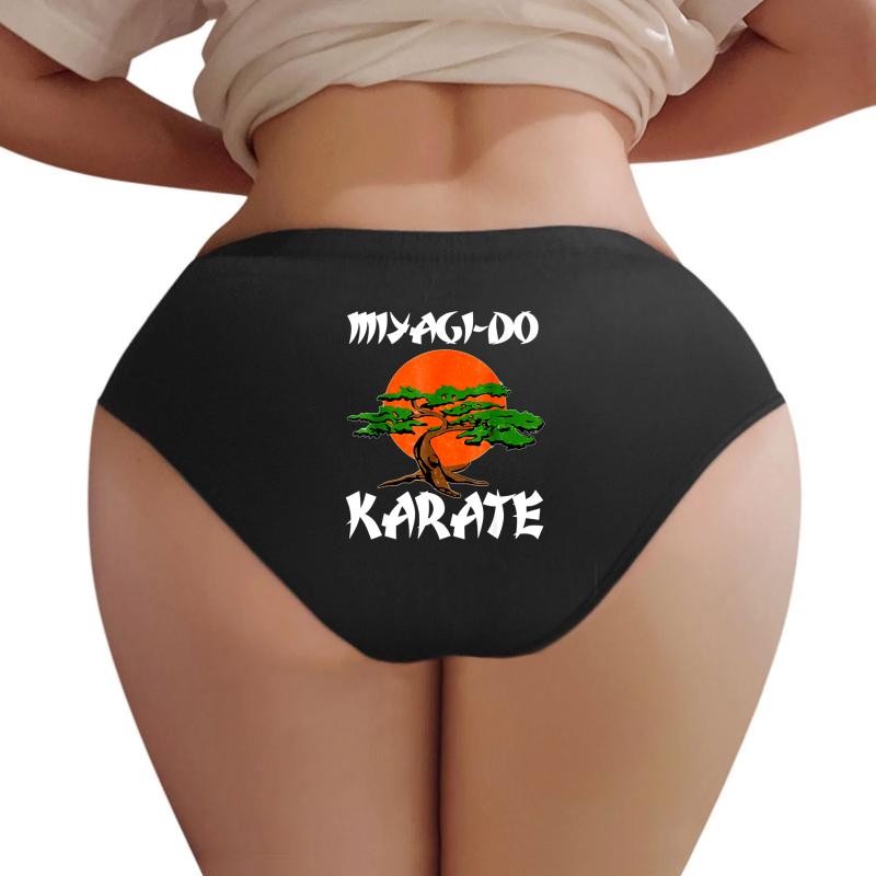 Vintage New Miyagi Do Karate Cool Bonsai Tree Gift Youth T Shirt Women Underwear Panties Women Black