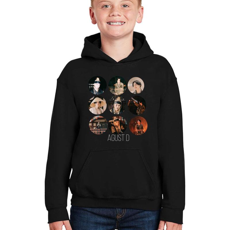 Agust D Suga Bts Items Youth Hooded Sweatshirt Boy Black