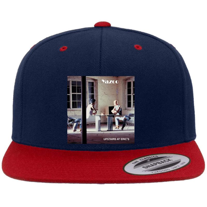 Yazoo - Upstairs At Eric's Premium Flat Bill Snapback Cap  Navy