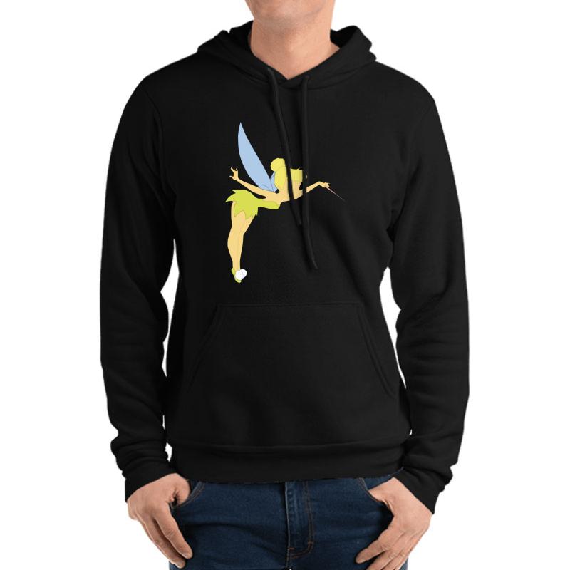 Tinkerbell Unisex Hooded Sweatshirt Men Black