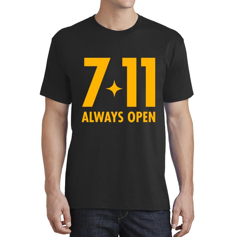 7-11 Always Open Original Design  Unisex T-Shirt Men Black