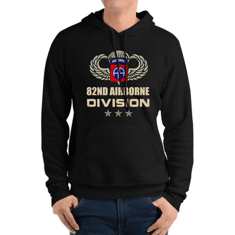 Us Army 82Nd Airborne Division Unisex Hooded Sweatshirt Men Black