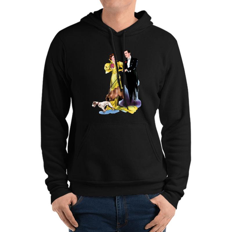 The Thin Man - Myrna Loy & William Powell Unisex Hooded Sweatshirt Men Black