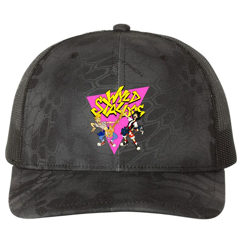 Wyld Stallyns Bill And Ted - Richardson Premium Trucker Snapback Cap  Kryptek Typhon Black