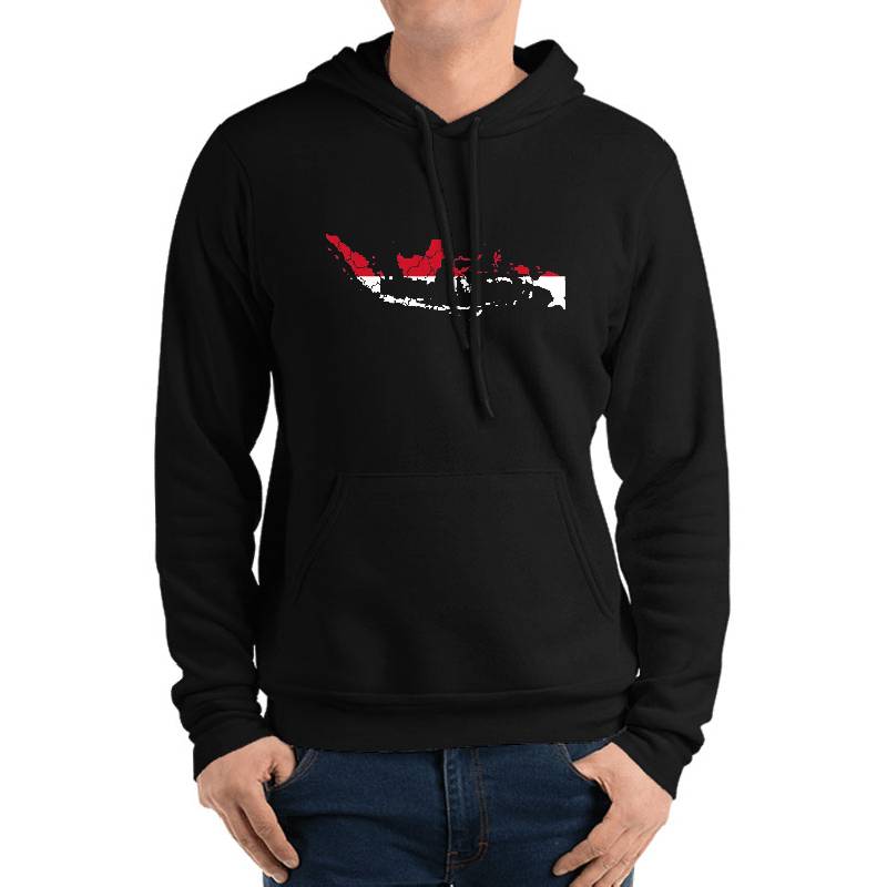 Indonesia Flag Map with regions Youth Hooded Sweatshirts