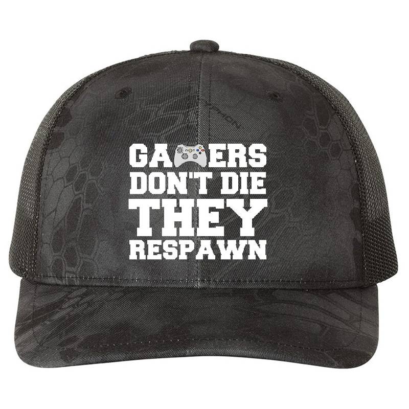 Gamers Don't Die They Respawn Youth Hooded Sweatshirts