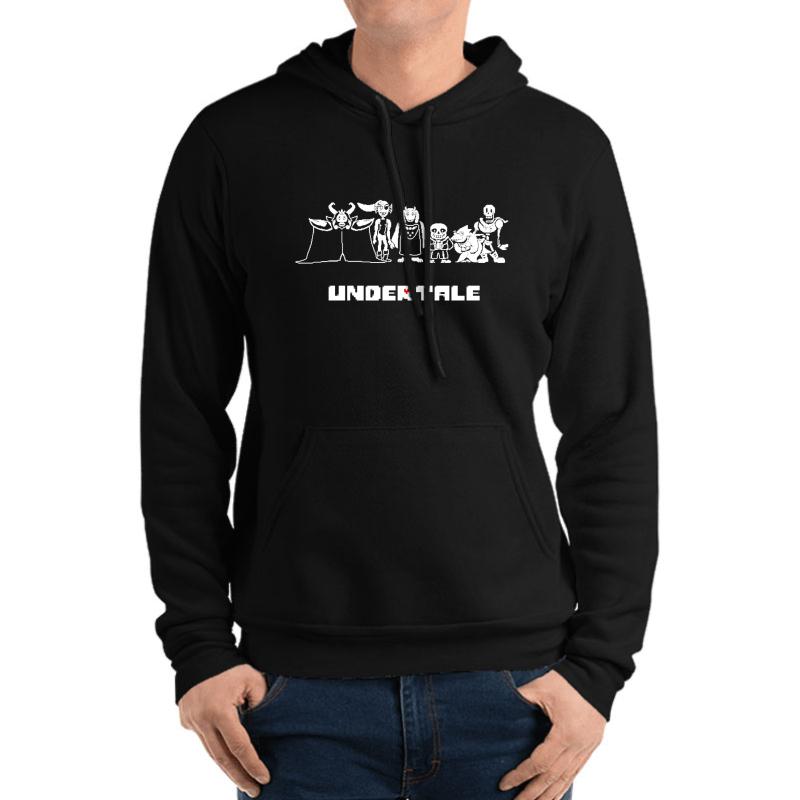 Undertale The Musical 1F Unisex Hooded Sweatshirt Men Black