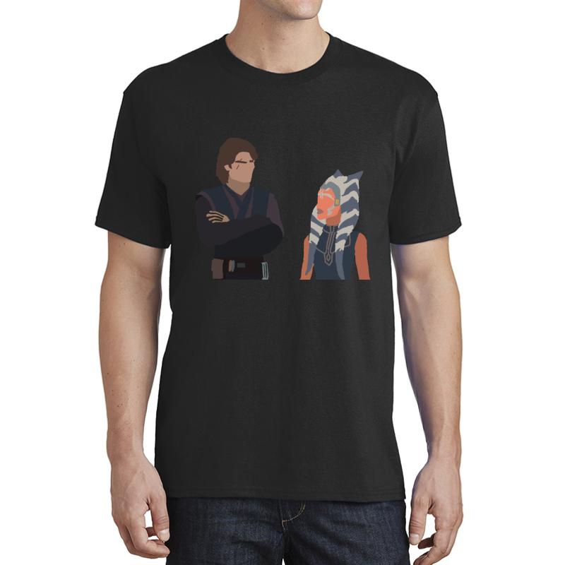 Anakin And Ahsoka Meet Up Again Unisex T-Shirt Men Black