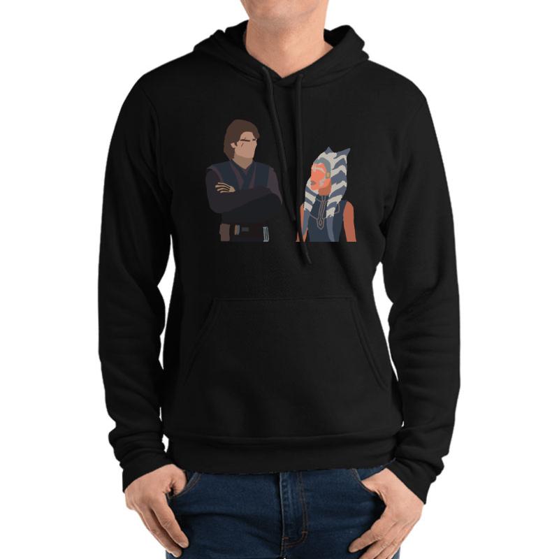 Anakin And Ahsoka Meet Up Again Unisex Hooded Sweatshirt Men Black