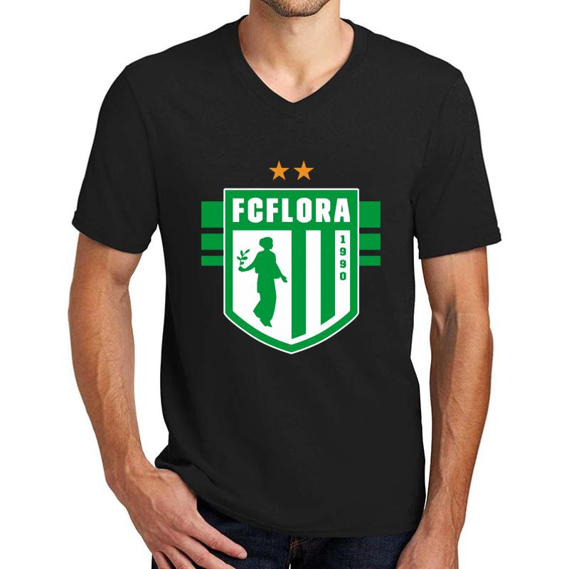 Till The End Of My Life Estonia Fc Flora Unisex V-Neck T-Shirt Men Black