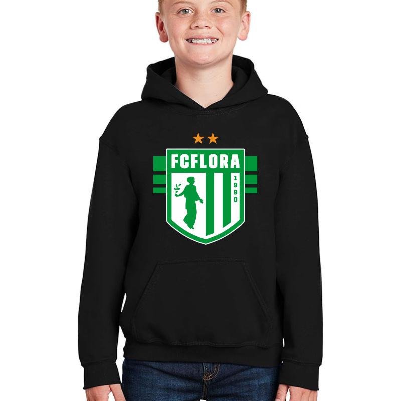 Till The End Of My Life Estonia Fc Flora Youth Hooded Sweatshirt Boy Black